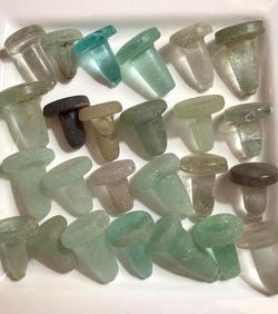 Stoppers beach glass old found