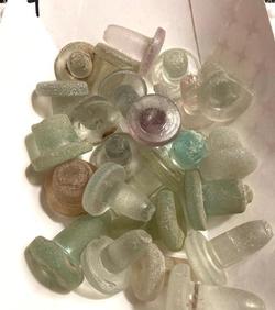 Stoppers beach glass old found