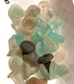 Stoppers beach glass old found