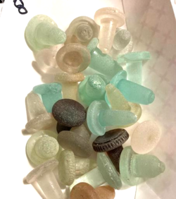 Stoppers beach glass old found