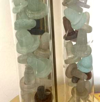 bottle stoppers displayed