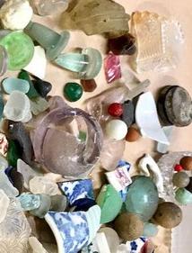 beach sea glass pottery