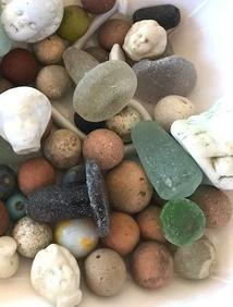 beach sea glass pottery